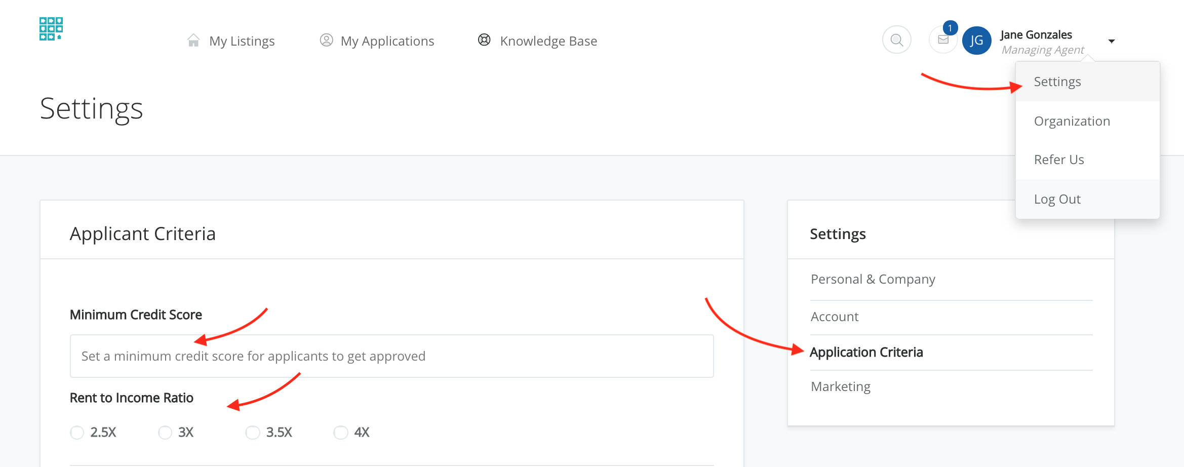 Application Criteria – Intellirent